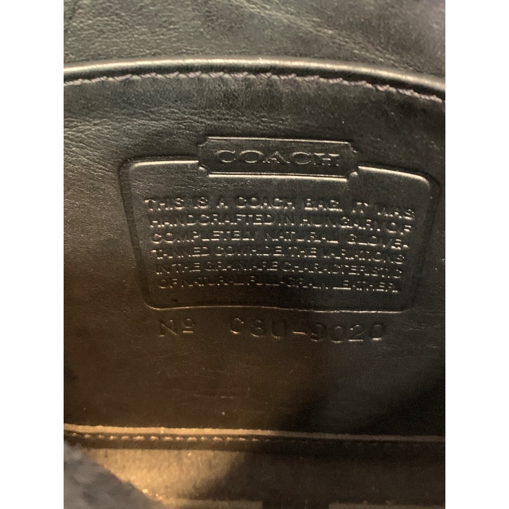 Coach Ergo Mini Zip Bag Hobo Shoulder Bag Black Leather Vintage 90s 9020 - Picture 3 of 10